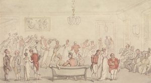 Elegant Company Dancing by Thomas Rowlandson